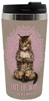 Geda Labels Coffee to go Becher Yoga Cats Body 400ml Kaffeebecher bunt