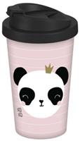 Geda Labels Coffee to go Becher Panda XOXO 400ml Kaffeebecher bunt
