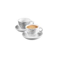 Ritzenhoff & Breker CORNELLO Espresso Set grau 4-teilig Kaffeebecher bunt