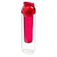 Uakeii Trinkflasche Fruchtschalen 800 ml (transparent) rot  Kinder