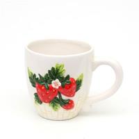 Neuetischkultur Kaffeepot rund, Keramik Erdbeere bunt