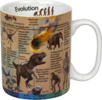 Könitz Kaffeebecher Evolution Porzellan bunt