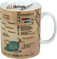 Könitz Kaffeebecher Biologie Porzellan Wissensbecher braun