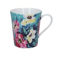 Neuetischkultur Kaffeetasse Porzellan, Blumendekor Mikasa mehrfarbig