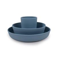 Filibabba - Silicone Dinner set, Powder blue (SI015)