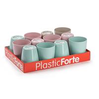 Forte Plastics 12x Kunststof Drinkglazen Gekleurd 400 Ml - Drinkglazen