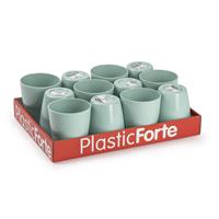 Forte Plastics 12x Kunststof Drinkglazen Mintgroen 400 Ml - Drinkglazen