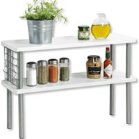 KESPER for kitchen & home Ablageregal, mit 2 Ablageböden in Farbe weiß