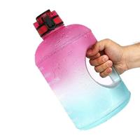 huismerk TT-T585 1 Gallon / 3.78L Sportketel GradiÃ«nt Kleur Kunststof Space Bottle Kleur: Roze Groen