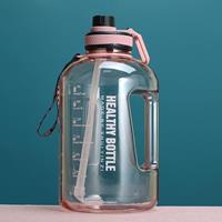 huismerk 2.2L Large-capaciteit Waterbeker Sport en fitness stro Groot waterfles hittebestendig plastic vat