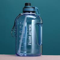 huismerk 2.2L Large-capaciteit Waterbeker Sport en fitness stro Groot waterfles hittebestendig plastic vat