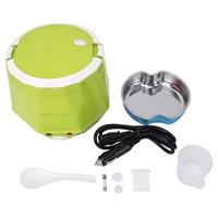 huismerk OUSHIBA auto C3 Mini multifunctionele Rice Cooker 12V 1.3 L autovolume voor rijst soep noedels plantaardige Dessert(Green)