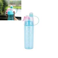 huismerk Creative Spray Water Bottle Sportfles Portable Met Lid Summer Hydratatie Beauty Plastic Cup Grootte: 600 ML (Blauw)