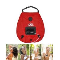 huismerk Outdoor badzak Zelfrijdende Camping Solar Hot Water Bottle 20L Water Storage Bag (Rood)