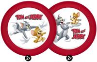 Geda Labels Teller Tom & Jerry 4er Set 21cm Kinderteller rot