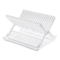 Forte Plastics Wit afdruiprek 2-laags met lekbak 37 x 33 cm - Keukenbenodigdheden - Afwassen/drogen - Afdruiprekken met lekbak
