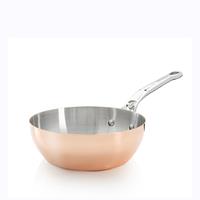 De Buyer Prima Matera Sauteuse konisch 20 cm / 1,7 L - Kupfer induktionsgeeignet mit Edelstahlgussgriff