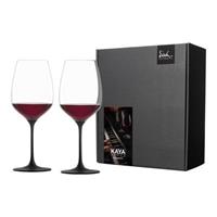 Eisch GERMANY KAYA Rotweinglas 600 ml schiefer 2er Set im Geschenkkarton Rotweingläser schwarz