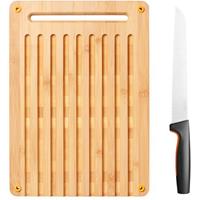 Fiskars FF Bamboo bread board set