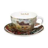 Goebel Tee-/ Cappuccinotasse Claude Monet - Das Künstlerhaus bunt