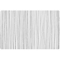 Zeller 1x Rechthoekige onderleggers/placemats voor borden wit metallic 30 x 45 cm -