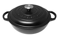 Le Creuset Stew Pot Signature Gusseisen Schwarz 22cm