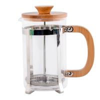 Kolben-kaffeemaschine Dkd Home Decor Bambus Stahl Borosilikatglas (600 Ml)
