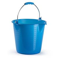 Forte Plastics Huishoud Schoonmaak Emmer Kunststof Blauw 9 Liter Inhoud 30 X 26 Cm - Emmers