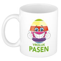 Bellatio Vrolijk Pasen / Paasei Die Duimen Opsteekt Mok/ Beker - Pasen Mokken - Feest Mokken