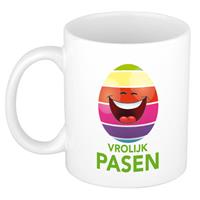 Bellatio Vrolijk Pasen / Paasei Die Lacht Mok/ Beker - Pasen Mokken - Feest Mokken