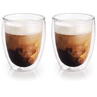 Shoppartners 4x Koffieglazen/theeglazen Dubbelwandig Glas 300 Ml - Koffie- En Theeglazen