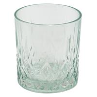 Clayre & Eef Waterglas 300 Ml Groen Glas Drinkbeker Drinkglas Groen Drinkbeker Drinkglas