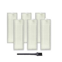 huismerk XI267 6 stuks I259 filter + G101 kleine zwarte borstel voor ILIFE A7 A9