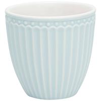GreenGate Espressokopje (mini latte cup) Alice lichtblauw 125 ml - H 7 cm - Ø 7 cm