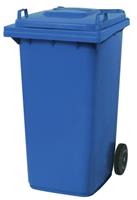 Sulo - Müllgroßbehälter 240 l HDPE blau fahrbar, nach EN 840
