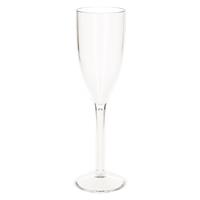 Onbreekbaar champagne/prosecco glas transparant kunststof 15 cl/150 ml - Onbreekbare champagne glazen/flutes