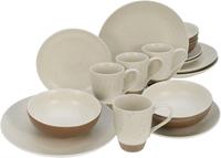 Creatable Kombiservice Sand Dunes, (Set, 16 tlg.), handwerklicher Töpfercharakter, matte terracottafarbene Glasur