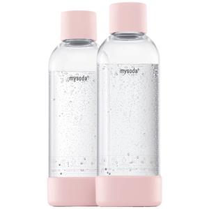 Mysoda PET-fles 1L Bottle 2 pack Pink Pink