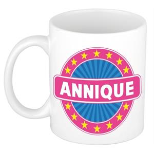 Bellatio Annique naam koffie mok / beker 300 ml - namen mokken