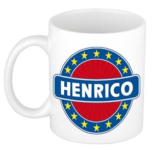 Bellatio Henrico naam koffie mok / beker 300 ml - namen mokken
