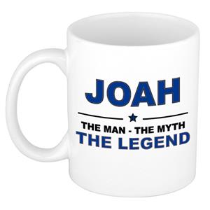 Bellatio Naam cadeau Joah - The man, The myth the legend koffie mok / beker 300 ml - naam/namen mokken - Cadeau voor o.a verjaardag/ vaderdag/ pensioen/ geslaagd/ bedankt