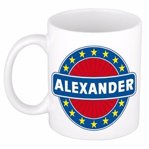 Bellatio Alexander naam koffie mok / beker 300 ml - namen mokken