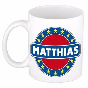 Bellatio Matthias naam koffie mok / beker 300 ml - namen mokken