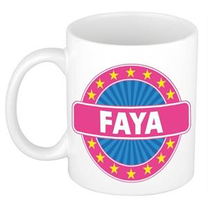Bellatio Faya naam koffie mok / beker 300 ml - namen mokken
