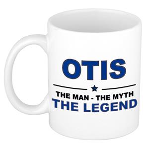 Bellatio Naam cadeau Otis - The man, The myth the legend koffie mok / beker 300 ml - naam/namen mokken - Cadeau voor o.a verjaardag/ vaderdag/ pensioen/ geslaagd/ bedankt