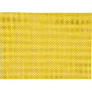 4x stuks Placemats geel/gele geweven/gevlochten 45 x 30 cm - Placemats/onderleggers tafeldecoratie - Tafel dekken
