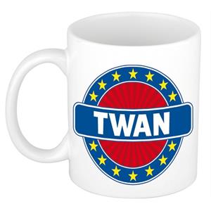 Bellatio Twan naam koffie mok / beker 300 ml - namen mokken