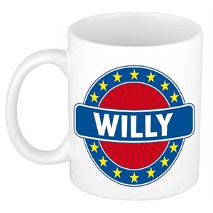 Bellatio Willy naam koffie mok / beker 300 ml - namen mokken