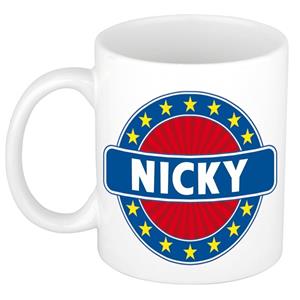 Bellatio Nicky naam koffie mok / beker 300 ml - namen mokken