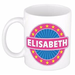 Bellatio Elisabeth naam koffie mok / beker 300 ml - namen mokken